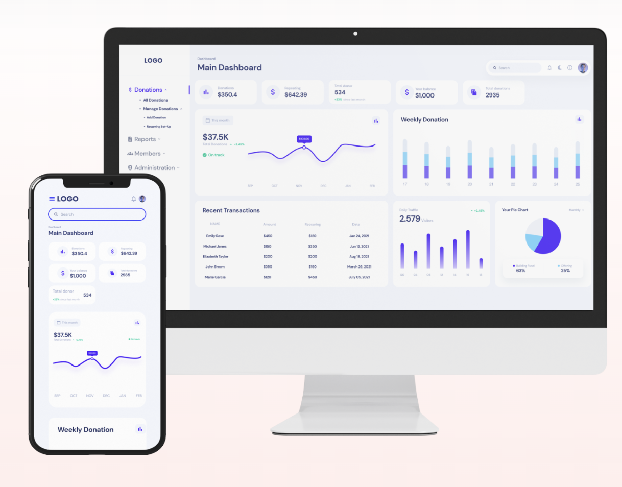 Donation Management Dashboard
